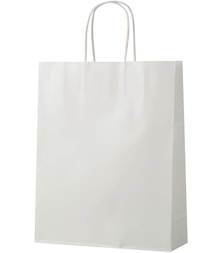 HELLO//TEXAS ホワイト紙袋 中型 紙袋 高級 マチ広 手提げ L-35 350W×220D×270H｜紙袋の専門店