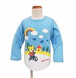 しまじろう 長袖Tシャツ おさんぽ ベビー服 (80サックス/90cm)