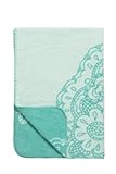 Meyco Baby Blanket 100% Cotton (120 x 150 cm, Lace Menthol/ Mint) by Meyco