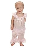 ローラ・Dare Baby Girls AngelフリルFlutter Sleeve PJ Set カラー: ピンク