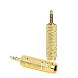 変換アダプター ミニプラグ（3.5mm）→ステレオ標準プラグ（6.35mm）変換アダプター (1)