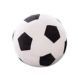 DRASAWEE(JP)サッカーボール ぬいぐるみ ソフト ベビートイ おもちゃ ボール 知育玩具 子供ぬいぐるみ ふわふわ 抱きまくら ブラック 33cm