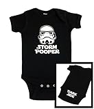 RB Clothing社 可愛いスターウォーズのボディスーツ Tシャツ "Storm Pooper Dark Side"  US サイズ: 6 Months カラー: ブラック