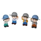 Flameer 多種選択可　マイクロ景観装飾　庭の装飾　ミニチュア　樹脂製　インテリア　盆栽　園芸　ドールハウス　　 - 4個ボーイズ