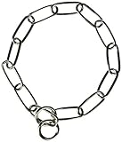 High quality 25" Nickel Plated Steel Fursaver long link Choke Chain, One Size
