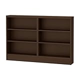 岩附(IWATSUKI) 書棚 ダークブラウン 高さ77cm 幅120 奥行17.5 スリム 幅木よけ加工無し 日本製 CS-W120-H77SDB