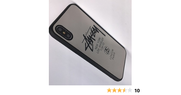 Amazon Stussy ステューシー Iphone X ケース 鏡面ケース Iphone X ケースアイフォン7 アイフォン X ケースカバー ミーラーコート ミラー 並行輸入品 Iphone X ケース ブラック Stussy ステューシー 家電 カメラ