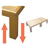 [RD-YP90X2同時購入オプション] レッドシダー ウッドデッキ キット 縁台風セット用デッキ高さ変更オプション