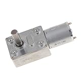 Baosity DC12V　高トルク ギアモータ　減速 ギヤボックス　ターボ　ウォーム　ギヤードモータ　可逆　6-40RPM　全4種 - 10RPM