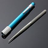 Tiptiper ダイヤモンドペンナイフシャープナーポケットプロフェッショナル砥石アウトドアフィッシング（ブルー）
