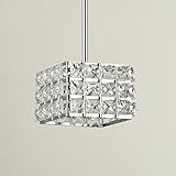 AMOS の創造的なリビングルームレストランベッドルームアイルシンプルなファッションブロッククリスタルLEDシャンデリア