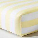 CircoTM Woven Fitted Crib Sheet - Rugby Stripe - Yellow by Circo
