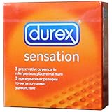 デュレックス センセーション (刺激ドット付き) コンドーム つぶつぶ 3個入り 1箱 Durex Sensation