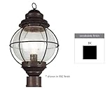Trans Globe Lighting 69902 BK 1-Light Post Lantern, Black by Trans Globe Lighting