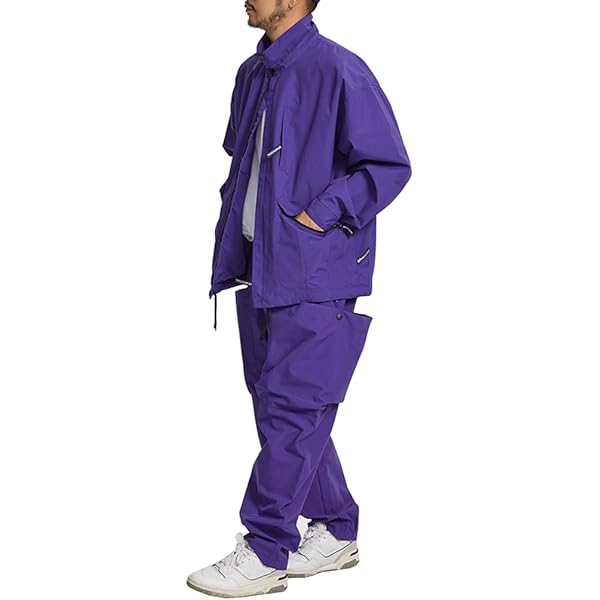 FYVE ジャケット&パンツ 上下セット Lサイズ 新品 パープル Amazon | [T-LINK] リフレクター付き ナイロン セットアップ 上下