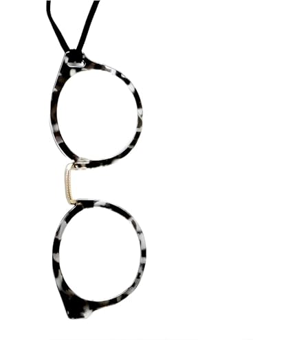 Amazon.co.jp: めがね型 ルーペ ペンダント +3.0(1.75倍) イエロー系柄