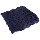 毛布ブランケット 手作り　50*50ｃｍ　手糸ベッドルーム　バルクニット ソファブランケット　手編み毛布　ウール糸毛布　手作り毛布　ユニックなデザイン　(ネイビー)