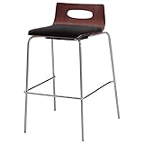 オリバー ダイニング ハイカウンターチェア スチール 布 ダークブラウン×ダークグレー (S・CS-147・DB・ST+FF-20B)