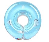 赤ちゃん　ベビー専用　浮き輪　首リン (ブルー)