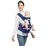 Kangaroobaby® 1キャリー方法多機能キャリア高度なランバーサポートでHipseatベビースリングキャリア8 ( blue)