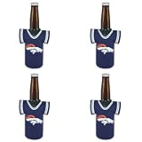 NFLデンバー・ブロンコスJersey Bottle Koozie 4パック
