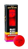 キャスコ(Kasco) ゴルフボール KIRA STAR V 3個入り レッド