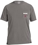 NCAAミシシッピ州ブルドッグ野球フレーム半袖ポケットTシャツ、スモール、グレー