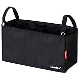 ゴシレ Gosear 多機能小物入れ 赤ちゃん ベビーカー用バッグ ドリンク ボトル ホルダー 収納 黑色