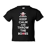 ネブラスカHuskersフットボール幼児用Blackshirts " Keep Calm and throw the Bones " Teeシャツ 3T ブラック