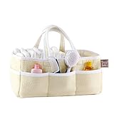 Gingham Seersucker Yellow Baby Storage Nursery Caddy Diaper Organizer, Pet Supplies, Crafts by Trend