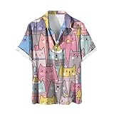 [vigerkar] 柄シャツ メンズ 大きいサイズ 半袖 半袖 花柄 アロハ風 シャツ 父の日 誕生日 人気 シャツ メンズ 夏 ゆったり