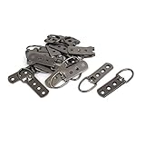 uxcell　額縁ハンガー　リング　写真フレーム　ダークグレー　壁マウント　十字ステッチ　18個入り