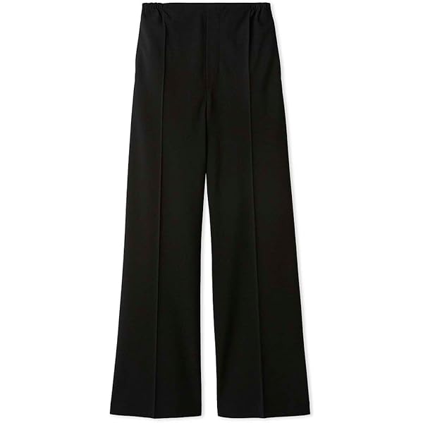 Amazon | [ミラオーウェン] 後ろウエストゴムサテンカーゴパンツ