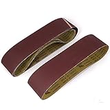 uxcell サンドペーパー 研磨ベルト アブレシブ ダークブラウン 500グリット 5個