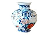 【有田焼】竹梅牡丹(小)かぶ花瓶(木箱入)