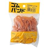 和気産業 ゴムバンド アメゴム #170(切幅3.0X折径60mm) 事務用品 収納 文房具 GB-888 約75本入り