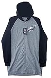 Philadelphia EaglesレディースサイズLarge Full Zipフード付きジャケットスウェットシャツグレー