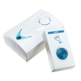 Newtionワイヤレス チャイム インターホン 無線 ドアチャイム チャイム お知らせベル ピンポン 送信機１個 （A23S 12V電池必要）受信機1個セット（単三電池必要） 呼出音32種類 配線工