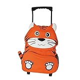 子供 アニマル キャリーバック コロコロ トローリー キッズ ジュニア おでかけ 遠足 人気 おしゃれ 動物 (トラ)