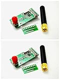 Q-BAIHE 2PCS CC1100433MHzのSI4432ワイヤレスRFアンテナとトランシーバモジュール