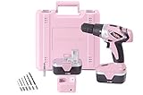 Pink Power PP182 18V Cordless Drill Kit for Women with 2 Batteries, Case, Charger & Bit Set [並行輸入品]