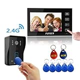 SYSD 806MJWID11 2.4G 7" TFT Wireless Video Door Phone Intercom Doorbell Home Security Camera Monitor