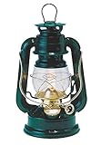 V&O 210-51040 Little Camper Brass Trim Oil Lantern, Green [並行輸入品]