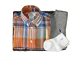 ラルフローレンの子供服　POLO　RALPHLAUREN　ベビー　出産お祝いセット　男の子（長袖）　７５ｃｍ [並行輸入品]