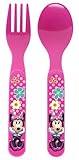 Zak! Designs GoPak Flatware Set with Fork, Spoon and Travel Case with Minnie Mouse, BPA-free by Zak 