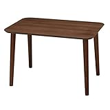 サイドテーブル 鏡面 木製 トールテーブル 幅60cm カラー：ブラウン