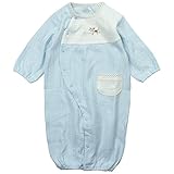 《秋冬春対応》(日本製) Pample Mousse(パンプルムース) 接結天竺ジャガード雪柄シルキーコット2WAYドレス 50cm~70cm/SA NO.DP-73502