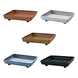プランター 受皿 おしゃれ プラスチック エコプレート角型120(ネイビー)