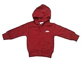 クリエイティブニットウェアArkansas Razorbacks NCAA新生児幼児フード付きスウェットシャツスナップジャケット カラー: レッド