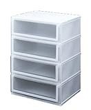 クリアチェスト 衣装ケース 4段 52cm幅 C520-4